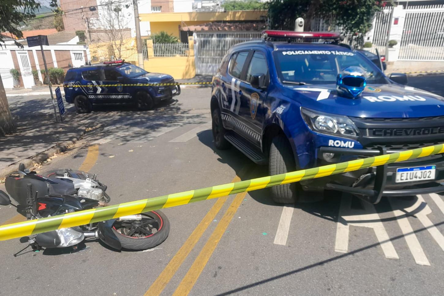 CGE de São Caetano envia alerta e GCM intercepta motocicleta utilizada em roubos no Jardim São Caetano