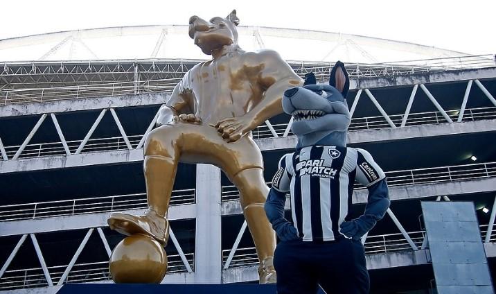 Mascote Bira do Botafogo se torna símbolo de sorte na busca por título inédito