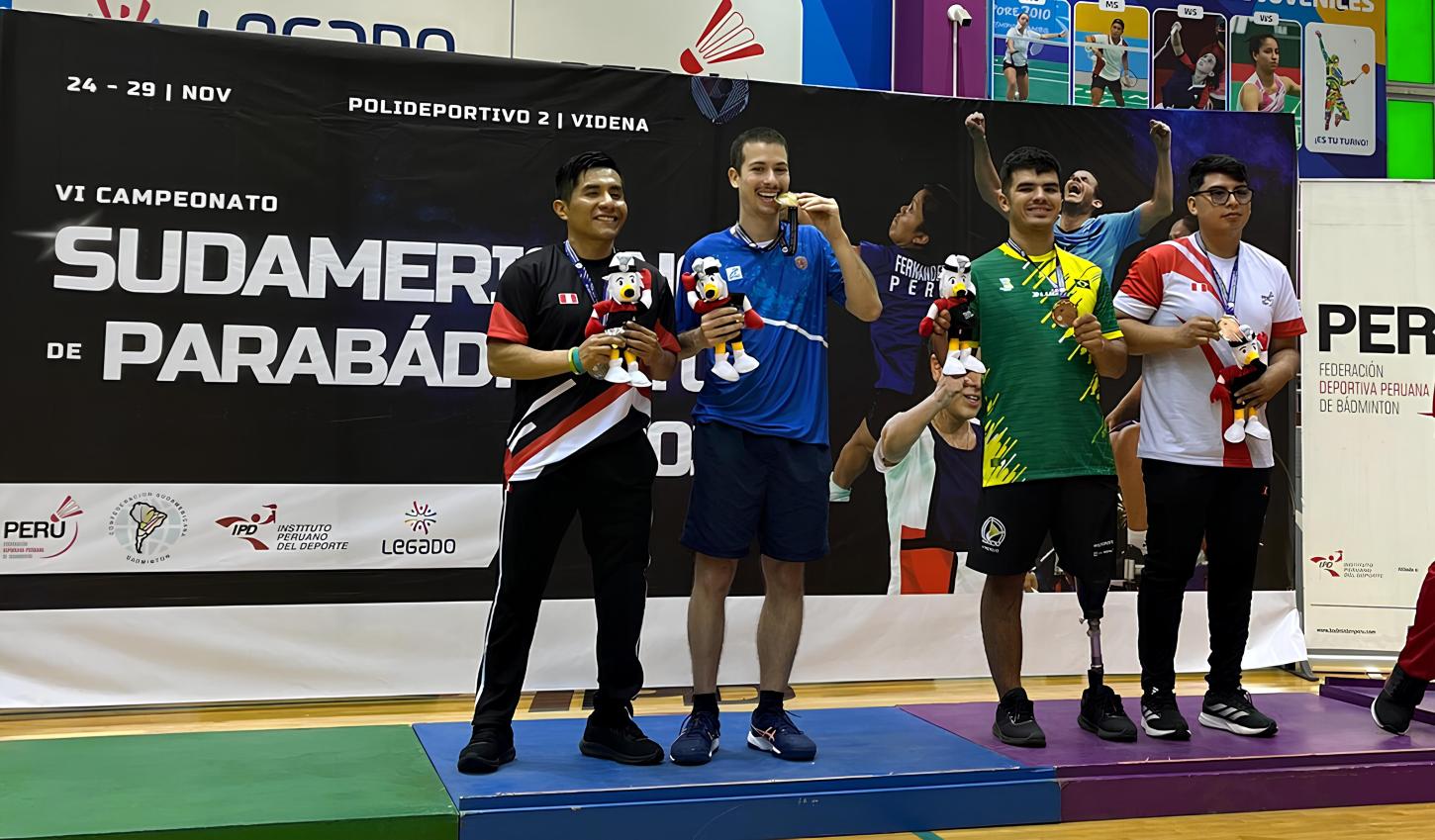 Parabadminton de São Caetano é campeão sul-americano no Peru