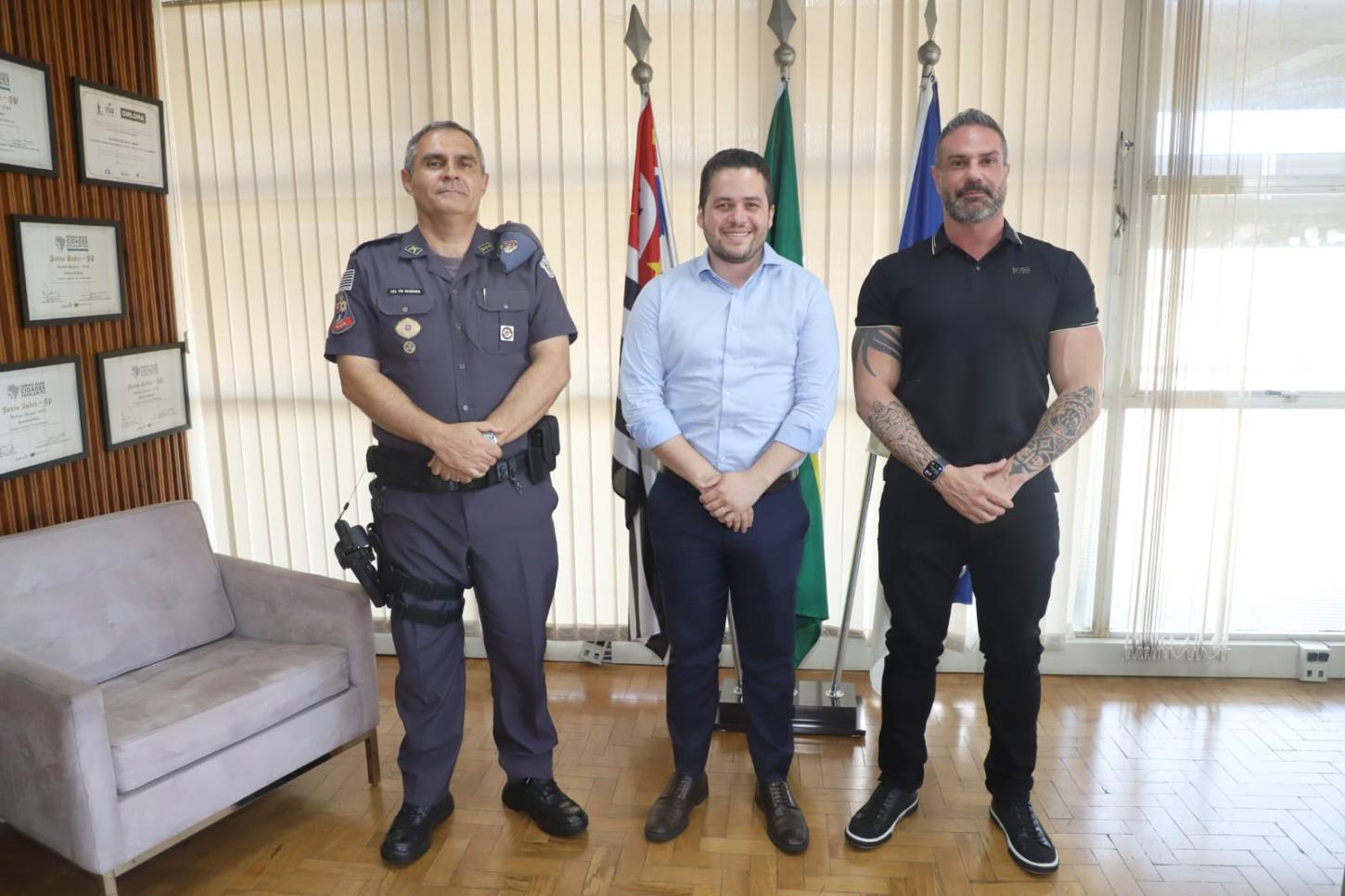 Prefeitura de Santo André e PM fazem reunião para alinhar ações de segurança pública