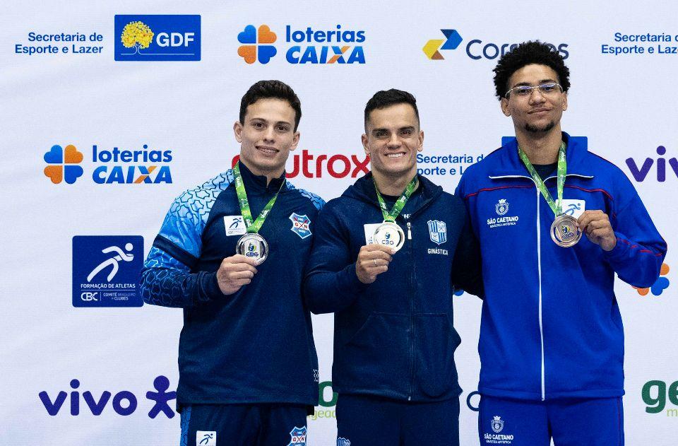 Atletas de São Caetano conquistam cinco medalhas no Troféu Brasil de Ginástica em Brasília no fim de semana