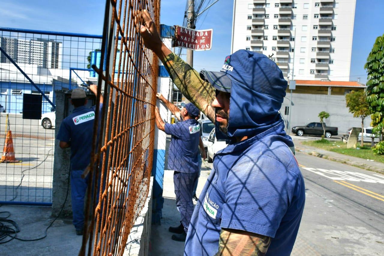 Semasa reforma Estação de Coleta Sacadura Cabral para melhorar estrutura de atendimento aos munícipes