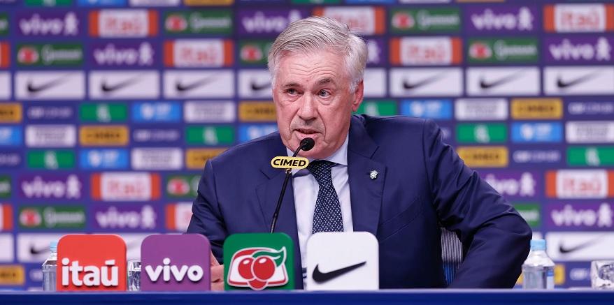 Carlo Ancelotti anuncia convocados para jogos contra Chile e Bolívia, pelas Eliminatórias
