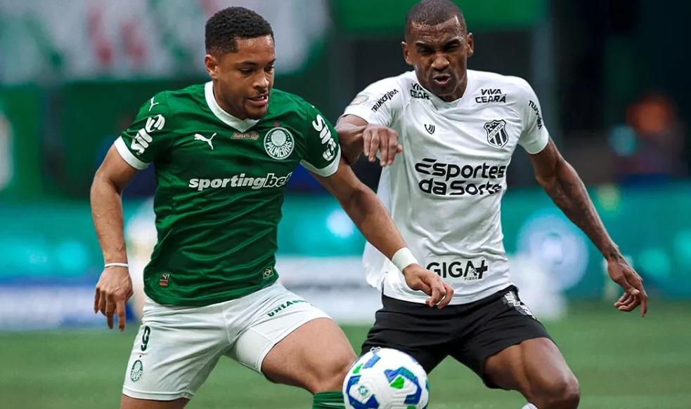 Com protestos, Palmeiras vence Ceará de virada