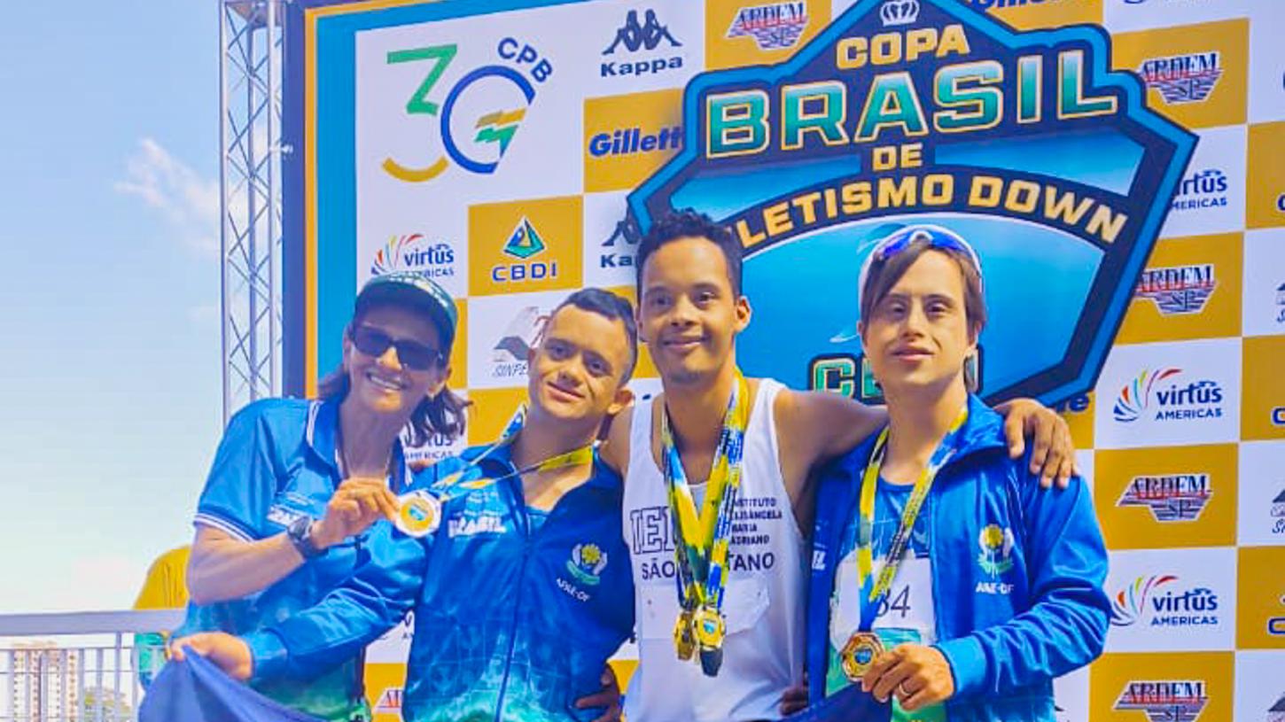 Paratleta de São Caetano conquista 4 ouros na Copa Brasil de Atletismo Down e se aproxima de recorde mundial