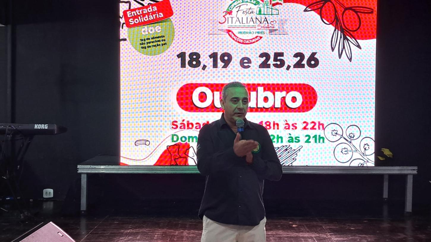 Ribeirão Pires anuncia 3ª Festa Italiana com formato inovador e foco na solidariedade