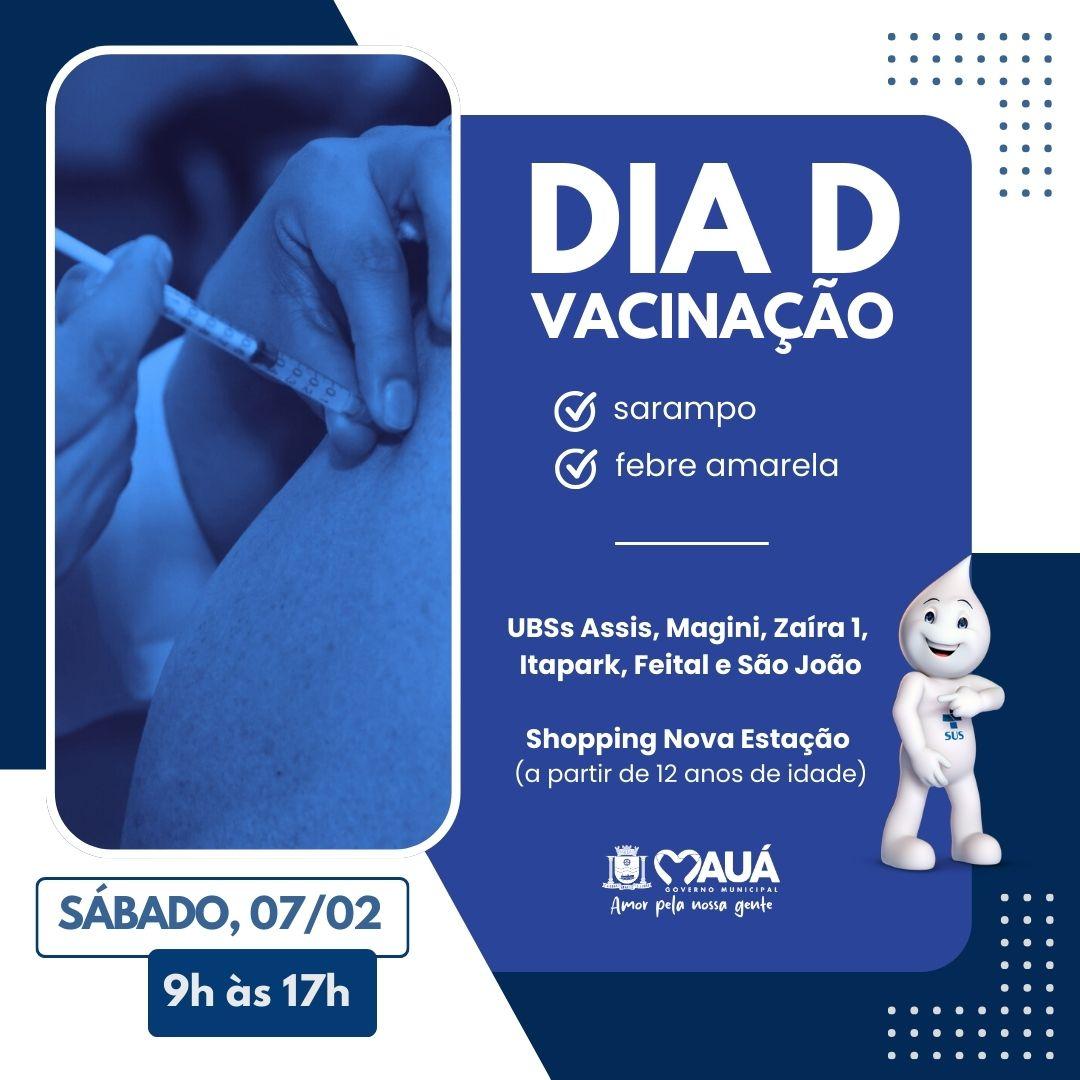 Mauá realiza Dia D de vacinação contra sarampo e febre amarela neste fim de semana
