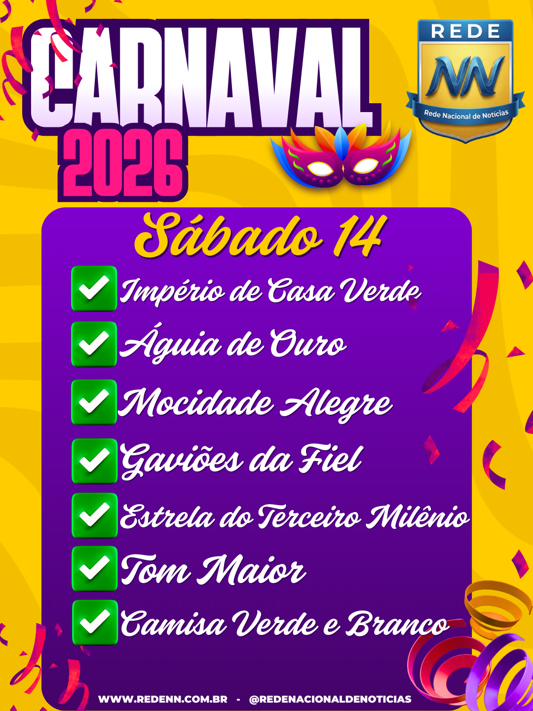Mocidade Alegre e Gaviões prometem levantar o Anhembi na segunda noite de Carnaval