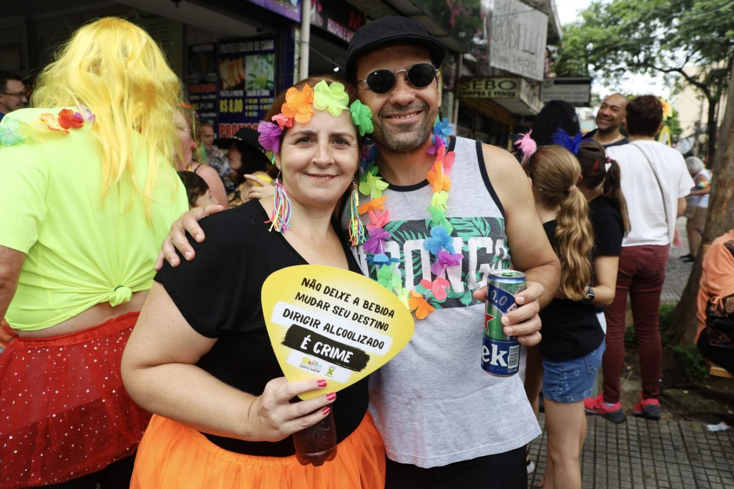 Santo André leva campanha educativa de trânsito para foliões durante o Carnaval