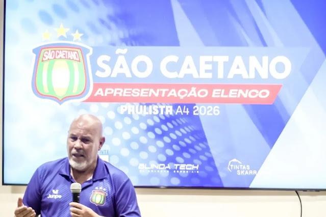 São Caetano demite técnico Reginaldo Lima após empate e anuncia interino para a Série A4