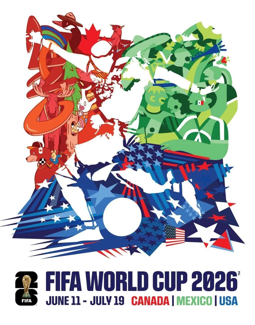 A 100 dias da estreia, FIFA apresenta o Pôster Oficial da Copa do Mundo 2026