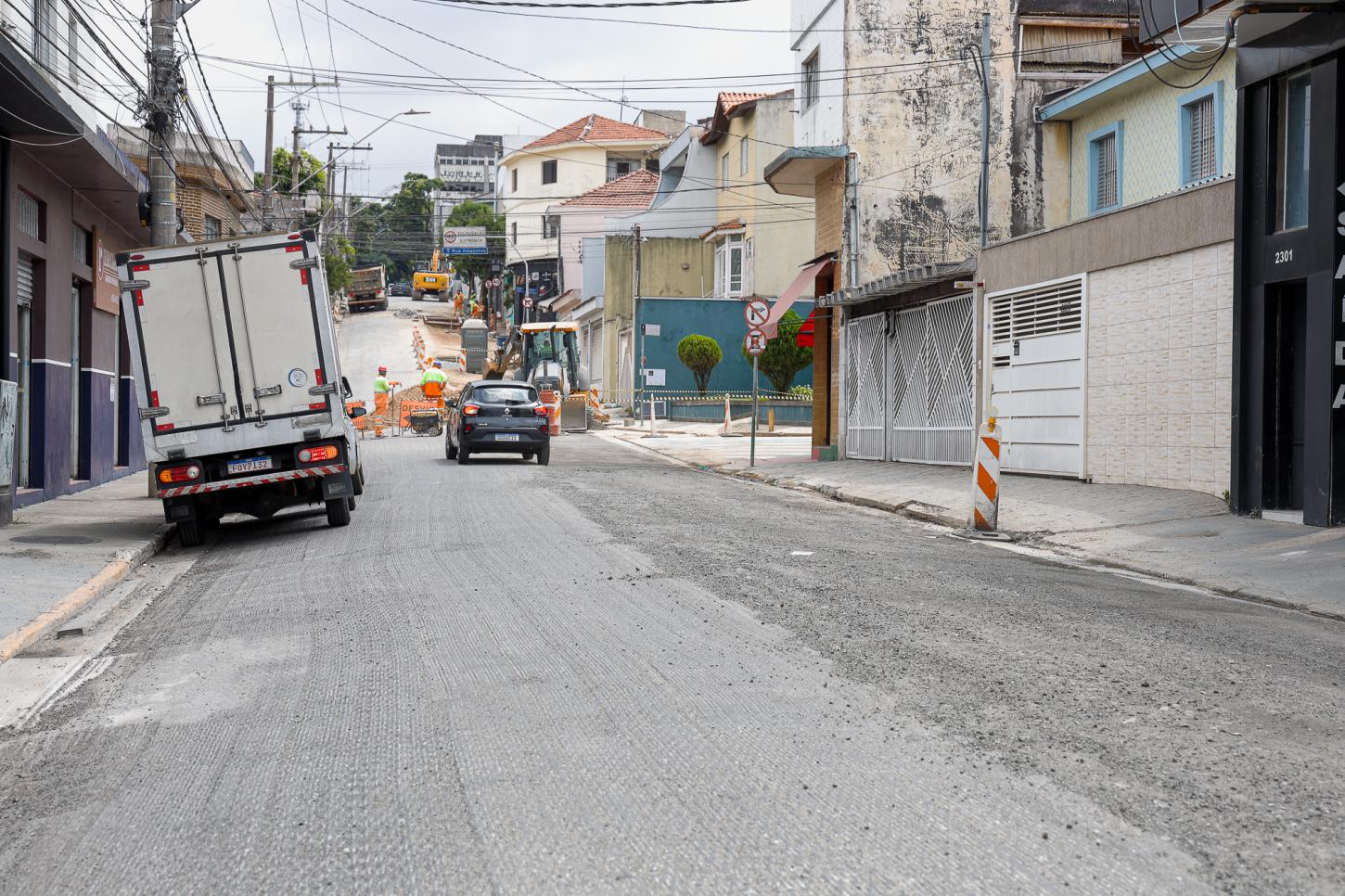 Devido às obras na Rua Amazonas, em São Caetano, trecho será bloqueado nesta sexta-feira no período noturno