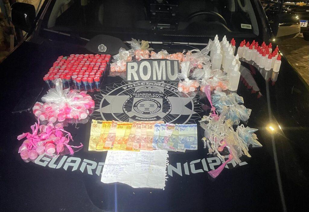 GCM apreende maconha e pedras de crack durante ação no Inamar