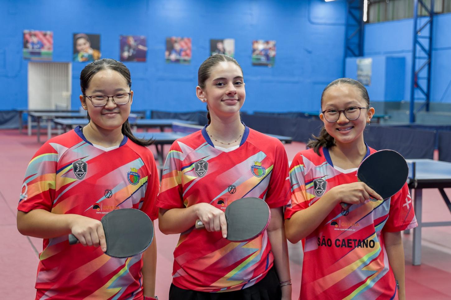 São Caetano emplaca trio na seleção brasileira de tênis de mesa sub-15