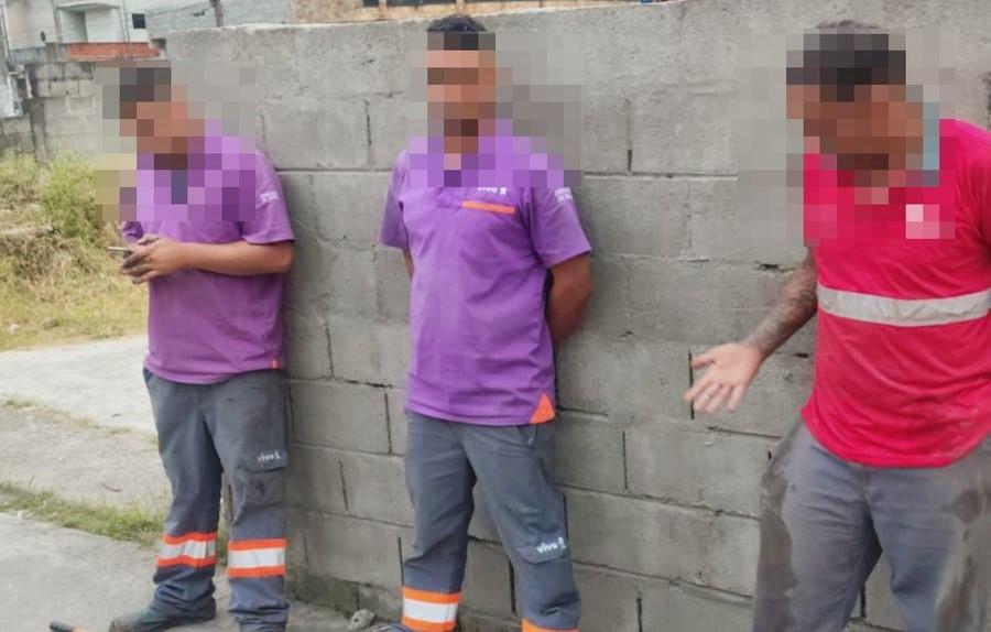 GCM de Mauá prende em flagrante trio que utilizava uniformes falsos para furtar cabos