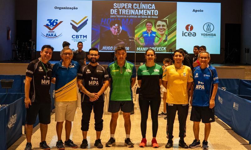 Hugo Hoyama e Emanuele Dreveck comandam clínica de treinamento no Pará
