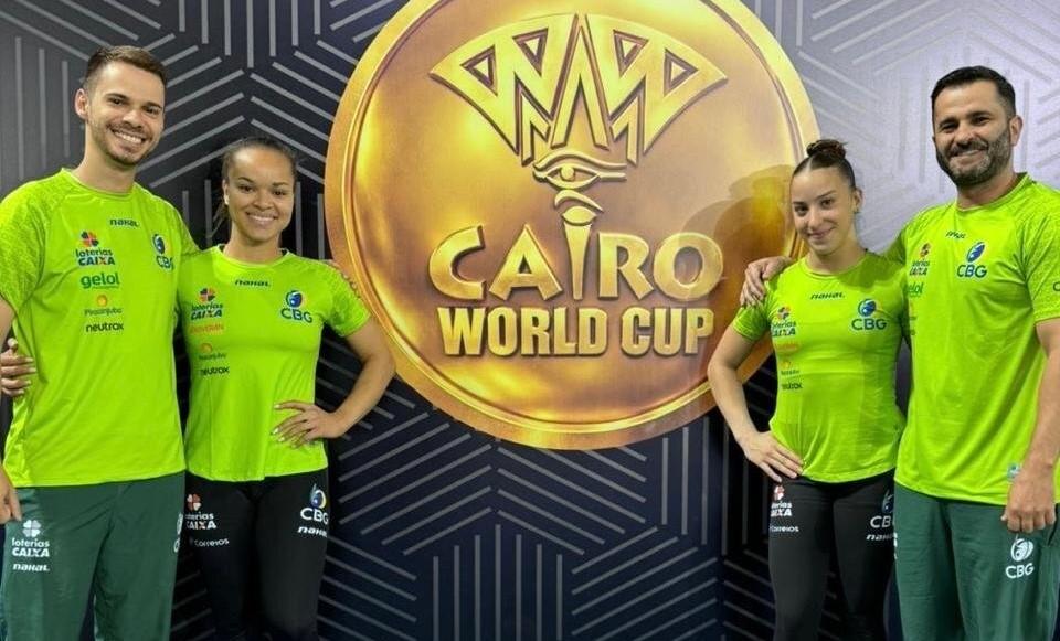 Thaís Fidelis e Luiza Abel representam o Brasil na etapa do Cairo da Copa do Mundo por aparelhos