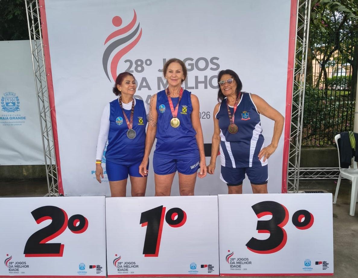 Atletas de Mauá conquistam medalhas no arremesso de peso nos Jogos da Melhor Idade