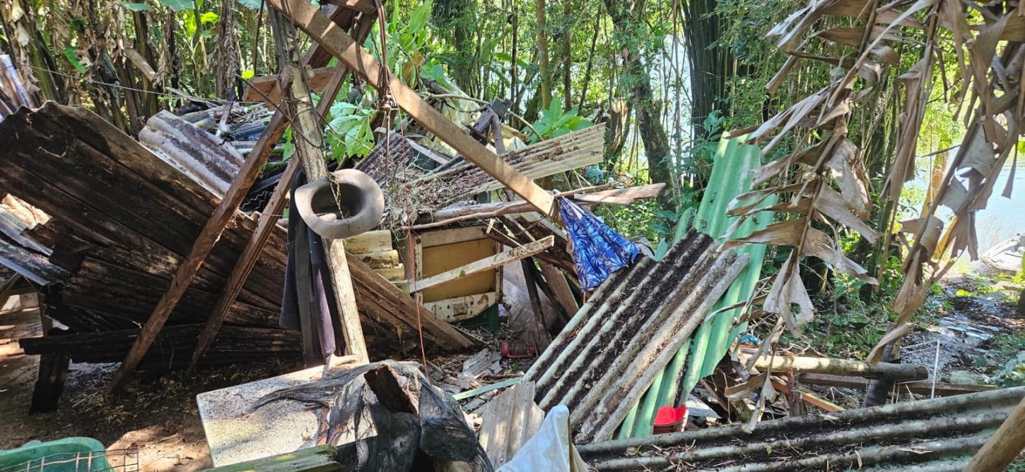 GCM Ambiental de São Bernardo destrói rancho clandestino de pesca e caça na Billings