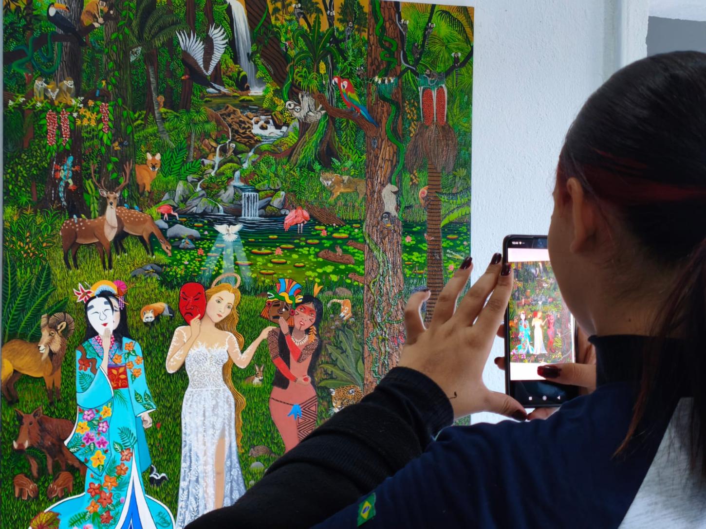 Pinacoteca de Ribeirão Pires promove imersão artística para estudantes da ETEC