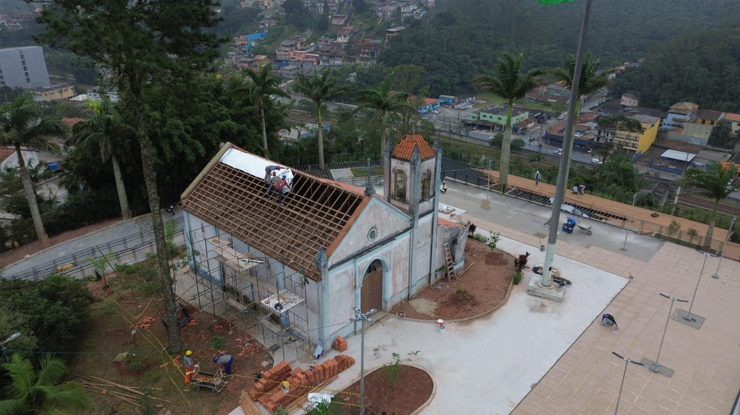 Prefeitura de Ribeirão Pires realiza revitalização na histórica Capela Santo Antônio