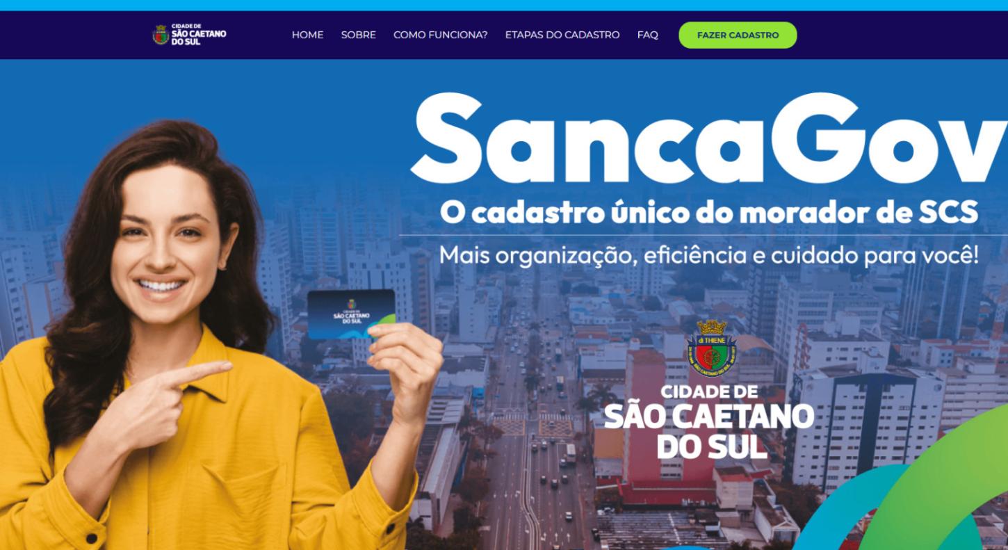 São Caetano lança hotsite do programa SancaGov para orientar cadastramento dos moradores