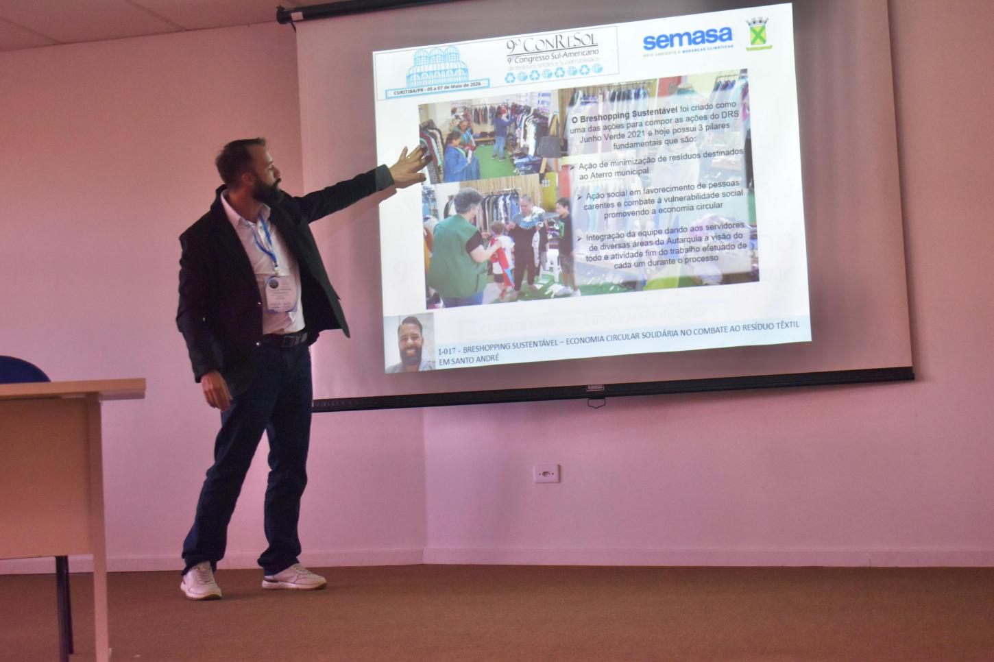 Semasa apresenta projeto de economia circular e redução de resíduos em congresso sul-americano
