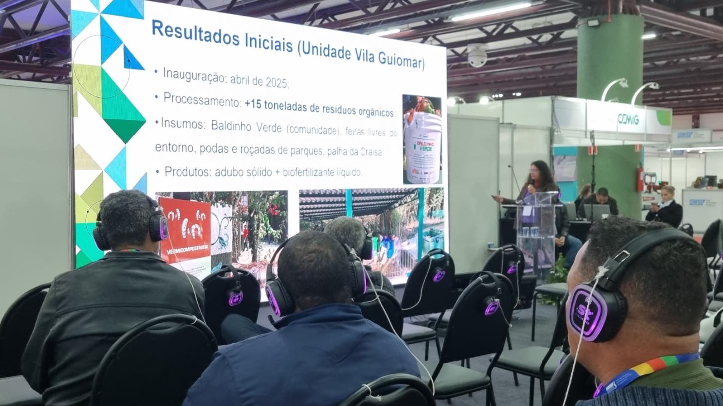 Semasa apresenta resultados do programa Quintal Verde Vila Guiomar em congresso nacional no Rio Grande do Sul
