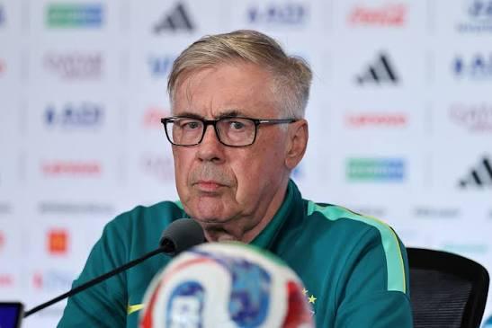 Ancelotti projeta evolução do Brasil contra a Escócia e celebra retorno de Neymar