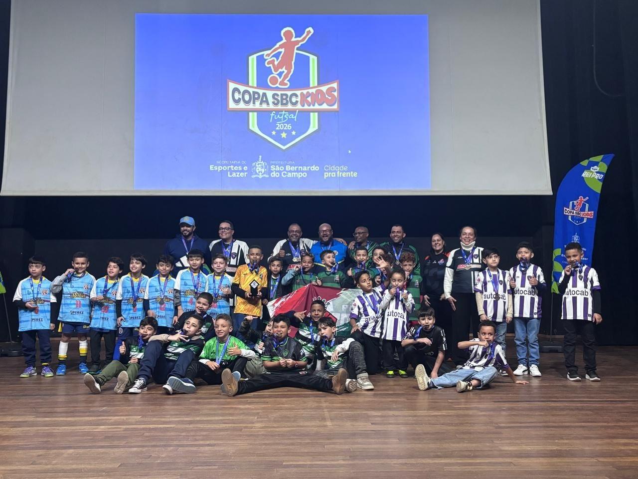 Copa SBC Kids de Futsal 2026 premia talentos entre 40 equipes