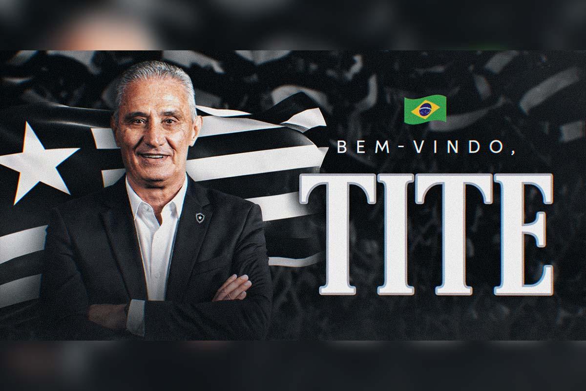 Botafogo anuncia a contratação do técnico Tite com vínculo até o fim de 2028