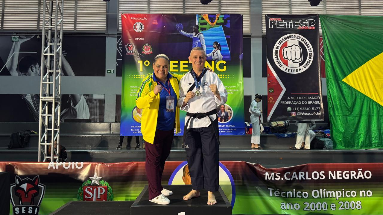 Professor de Ribeirão Pires conquista ouro no ParaTaekwondo