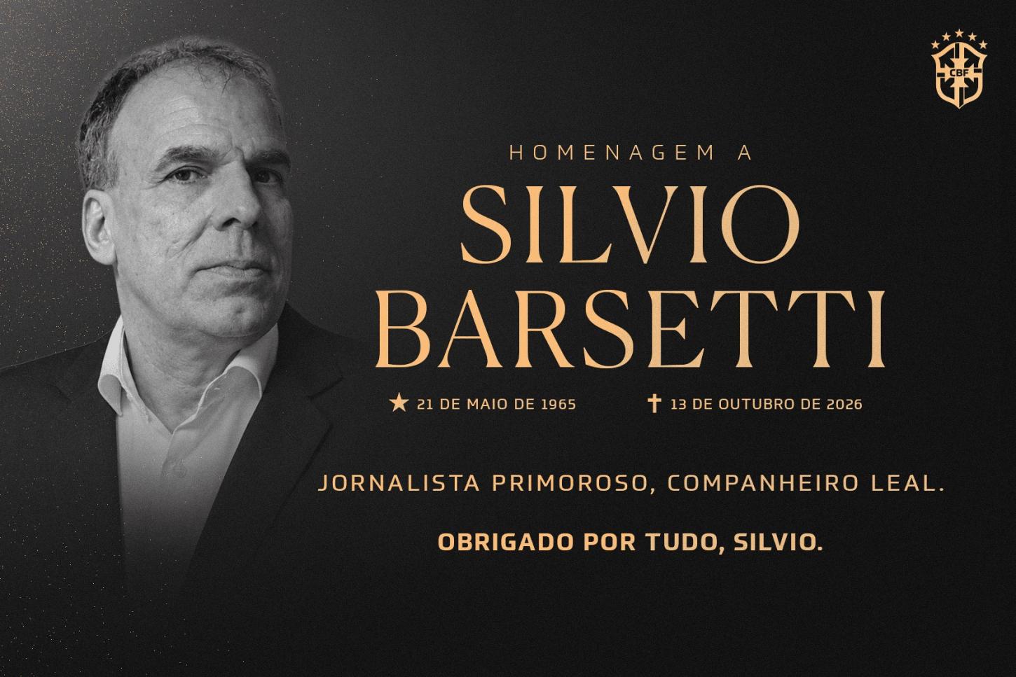 CBF lamenta falecimento de Silvio Barsetti, coordenador de comunicação da entidade