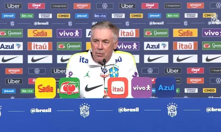 Ancelotti prioriza gestão de elenco e força mental em último teste do Brasil antes do Mundial