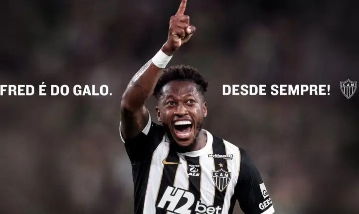 Atlético Mineiro fecha contratação de Fred e reforça meio-campo até 2029