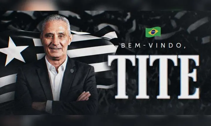 Botafogo anuncia a contratação do técnico Tite com vínculo até o fim de 2028
