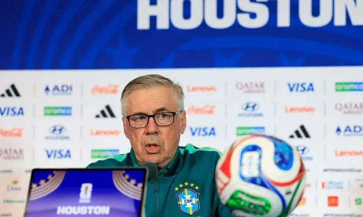 Carlo Ancelotti aponta evolução da Seleção e projeta o confronto decisivo contra a Noruega pelas oitavas