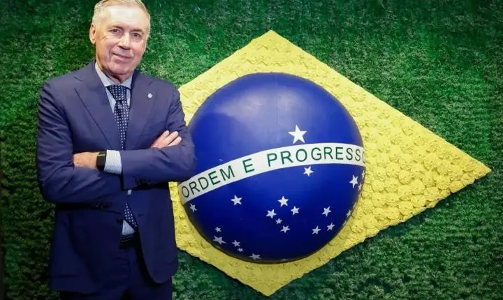 CBF renova contrato de Carlo Ancelotti até 2030