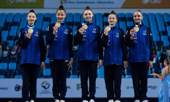 Conjunto brasileiro juvenil empolga o público no Rio com mais dois ouros