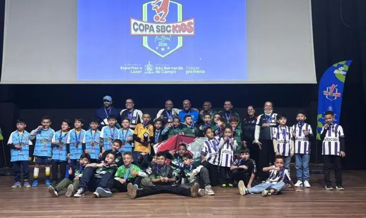 Copa SBC Kids de Futsal 2026 premia talentos entre 40 equipes