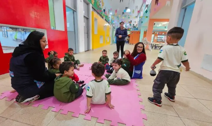 Escola municipal de Ouro Fino promove atividades lúdicas e musicais para a educação infantil