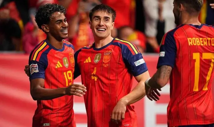 Espanha vence a República Tcheca pela Liga das Nações