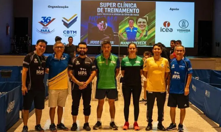 Hugo Hoyama e Emanuele Dreveck comandam clínica de treinamento no Pará