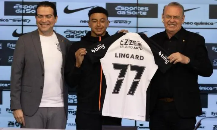 Jesse Lingard é apresentado no Corinthians e projeta 