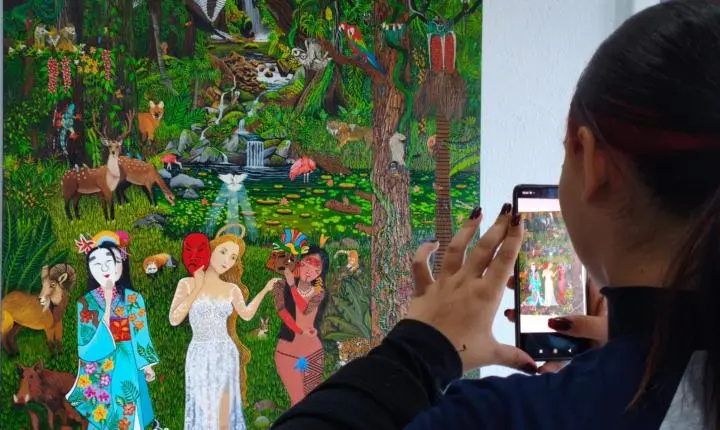 Pinacoteca de Ribeirão Pires promove imersão artística para estudantes da ETEC