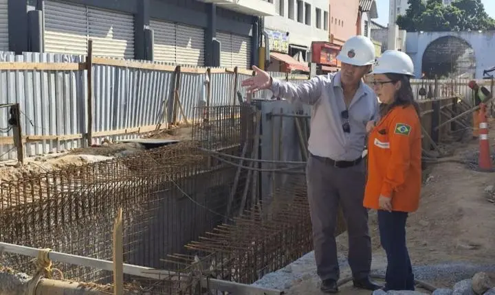 Prefeitura e Transpetro alinham adequação de tubulações na obra da passagem de nível do Terminal de São Caetano