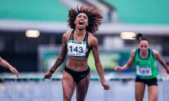Recordista brasileira, Vitória Sena celebra primeiro título do Troféu Brasil nos 100 metros com barreiras