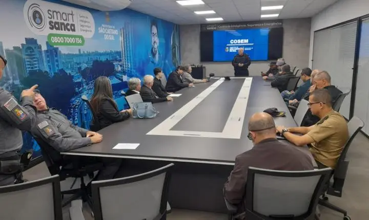 São Caetano debate avanços na segurança e combate a novos crimes em reunião do Cosem