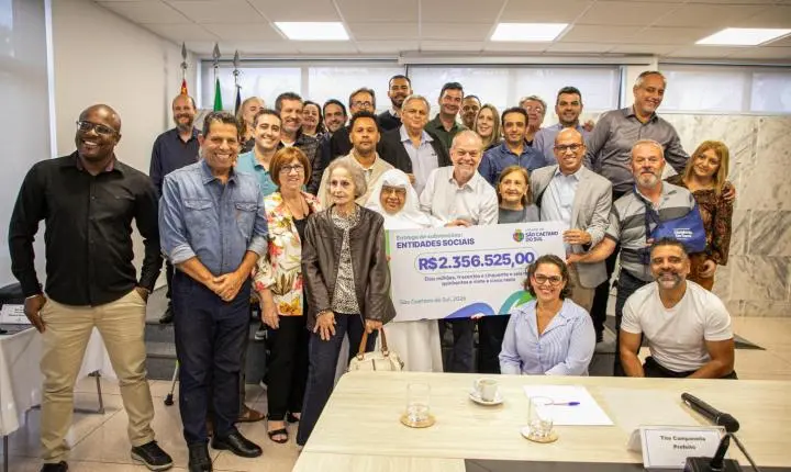 São Caetano repassa subvenções para 14 entidades do Terceiro Setor