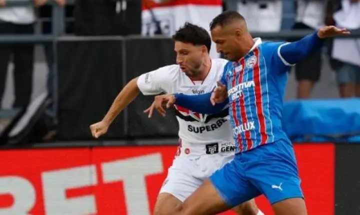 São Paulo empata com Bahia em Bragança Paulista e permanece no G4 do Brasileirão